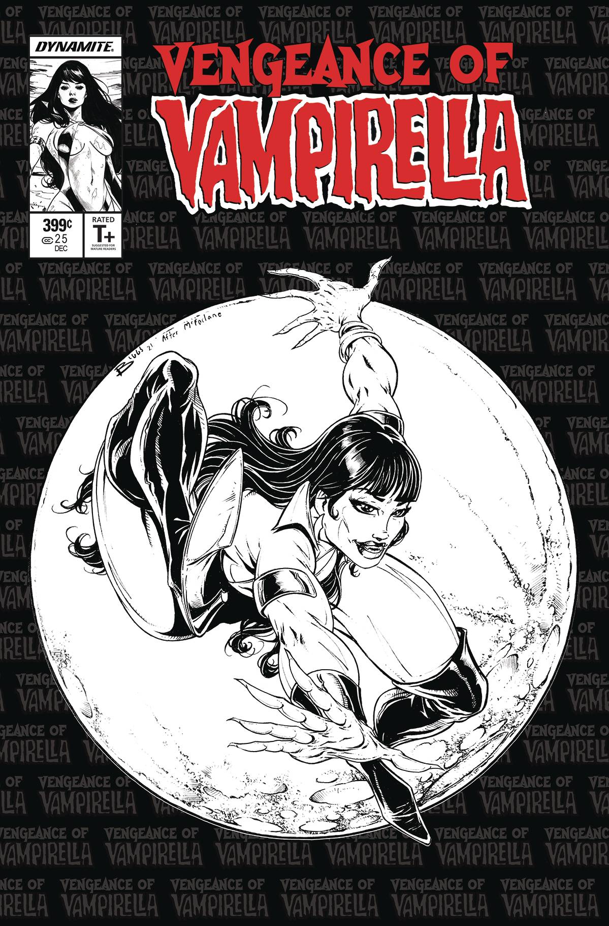 VENGEANCE OF VAMPIRELLA #25 FOC MCFARLANE 1:11 HOMAGE BIGGS VARIANT 2021 Vampirella DYNAMITE