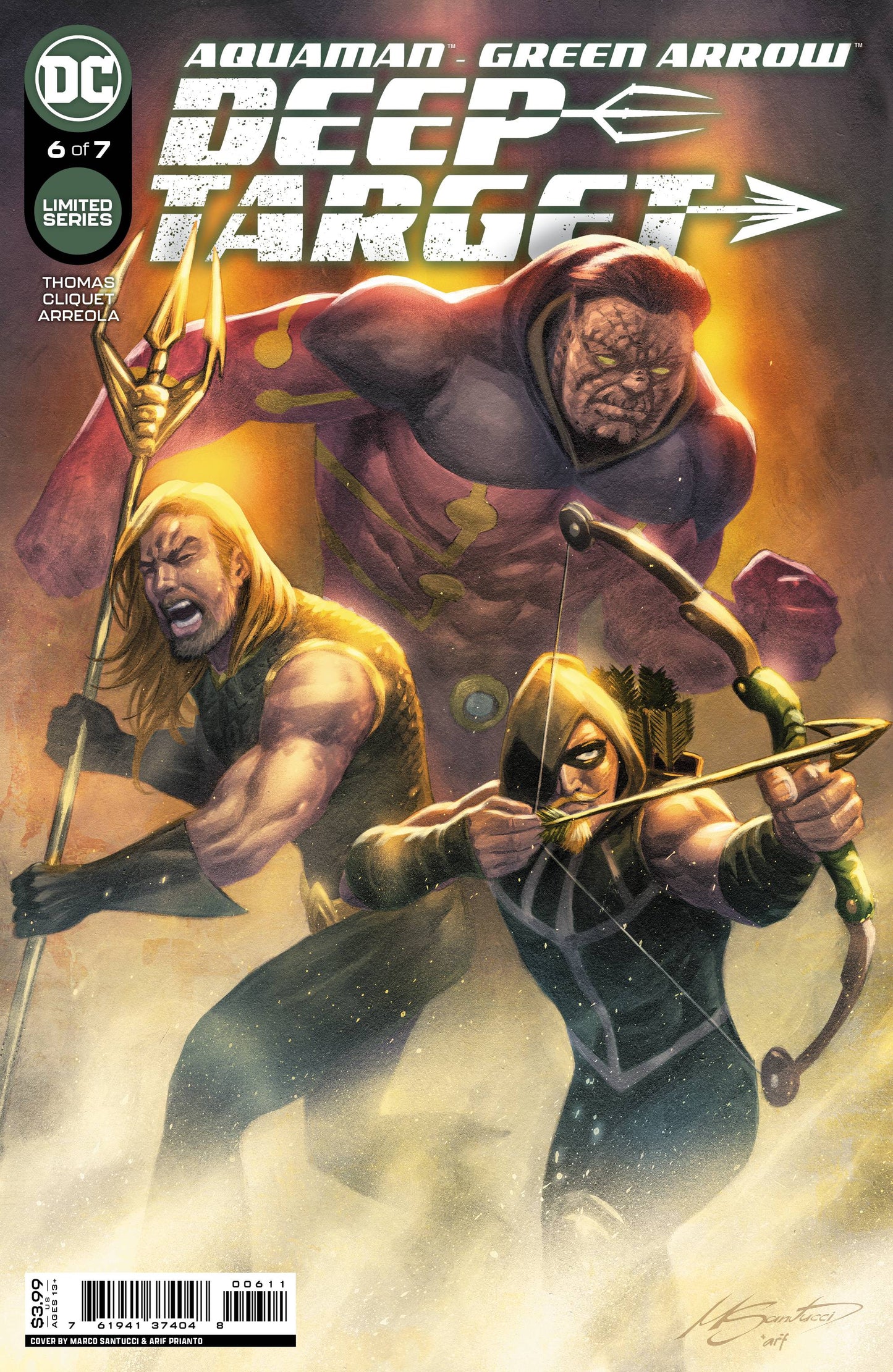 AQUAMAN GREEN ARROW DEEP TARGET #6 (OF 7) CVR A MARCO SANTUCCI 2022 Aquaman DC COMICS