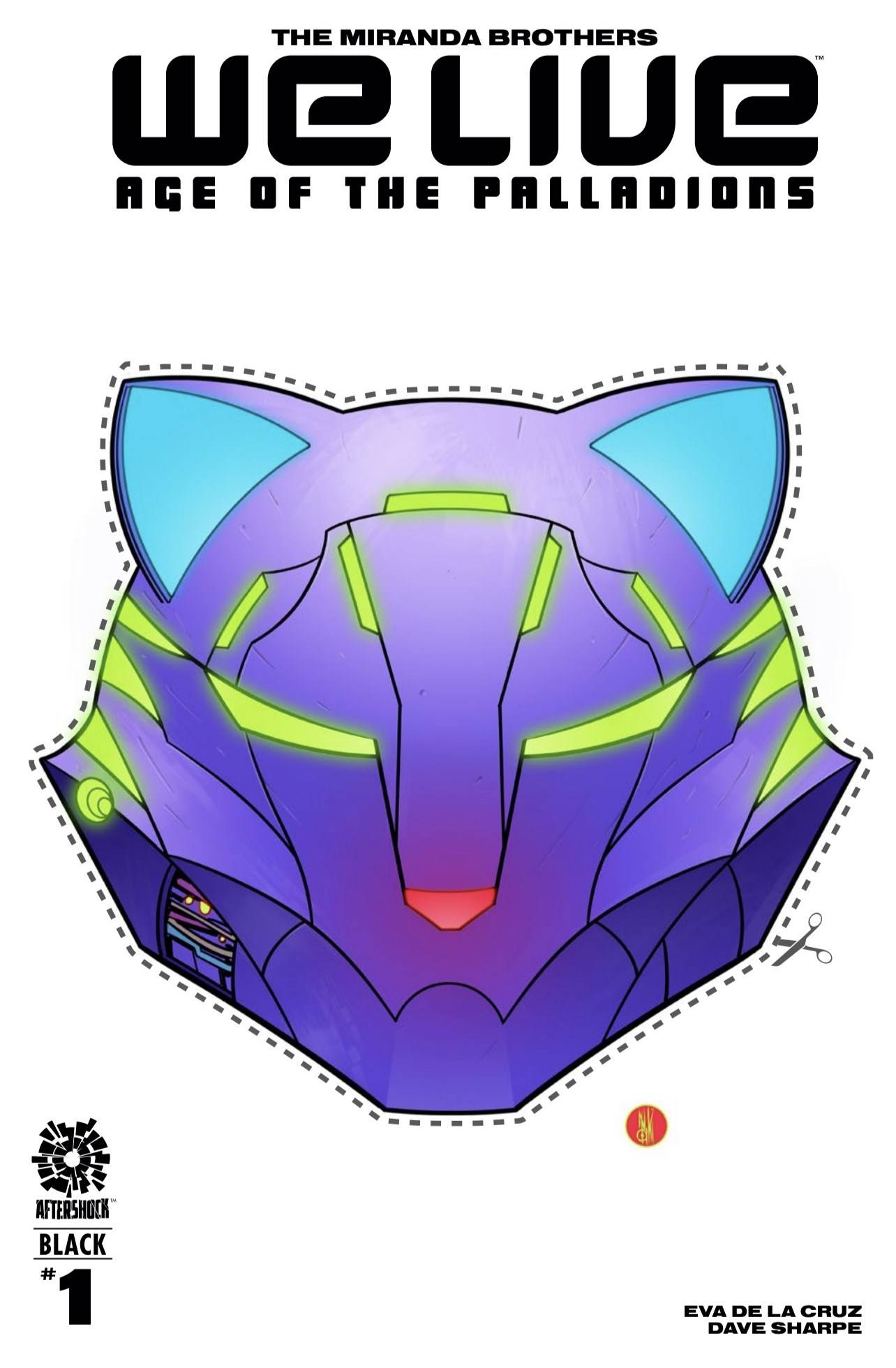 WE LIVE AGE OF PALLADIONS BLACK #1 CVR B MASK 2022 comic book AFTERSHOCK COMICS