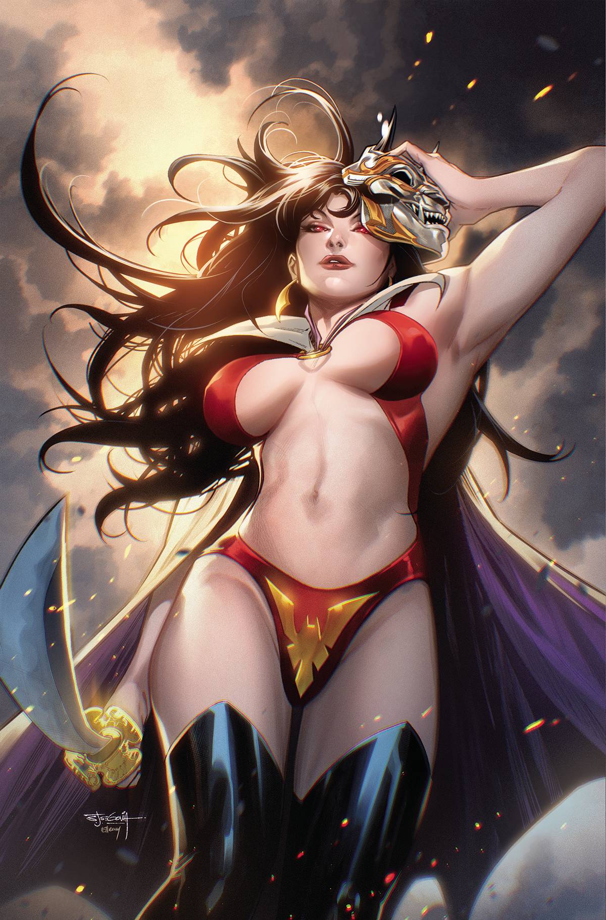 VAMPIRELLA STRIKES #1 SEGOVIA 1:50 VIRGIN VARIANT 2022 Vampirella DYNAMITE