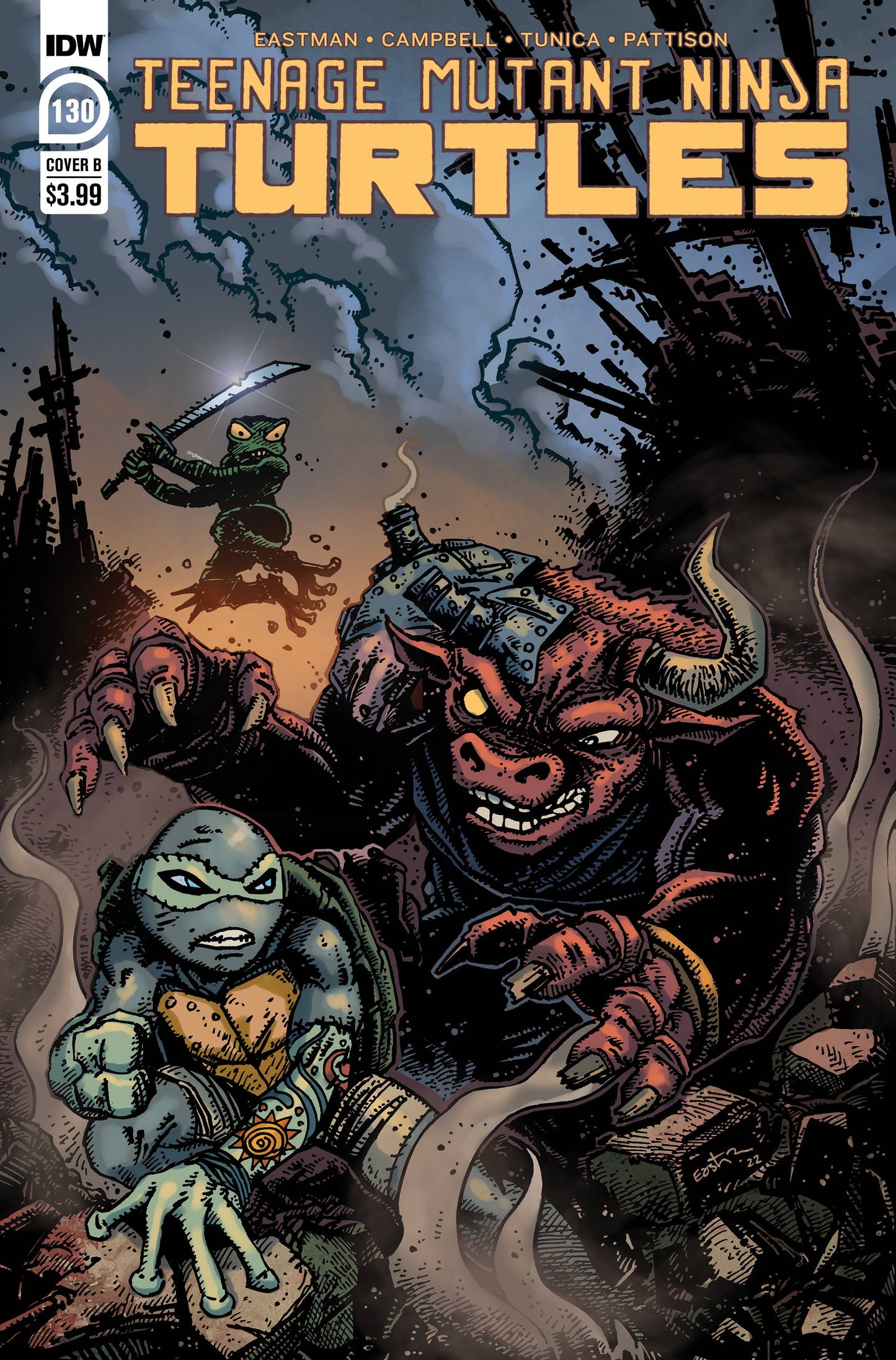 TMNT ONGOING #130 CVR B EASTMAN 2021 TMNT IDW PUBLISHING