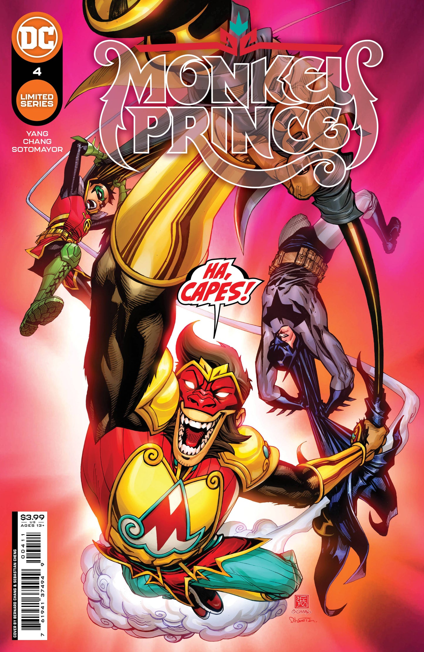 MONKEY PRINCE #4 (OF 12) CVR A BERNARD CHANG 2022 Monkey Prince DC COMICS