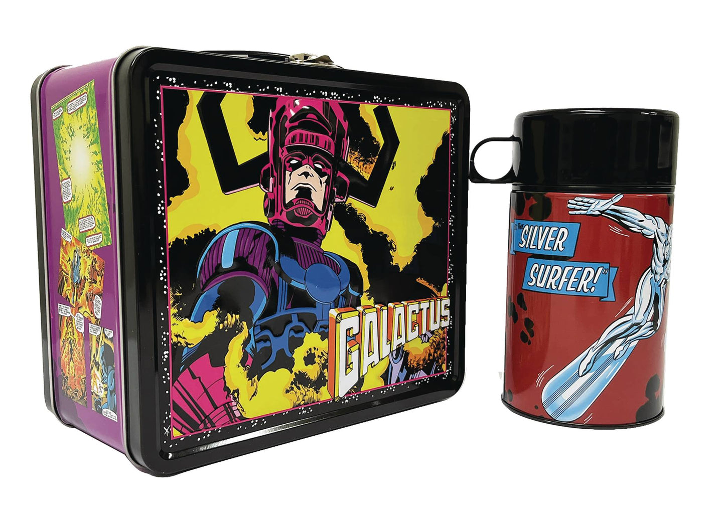 TIN TITANS MARVEL GALACTUS PX LUNCHBOX & BEV CONTAINER SURREAL ENTERTAINMENT