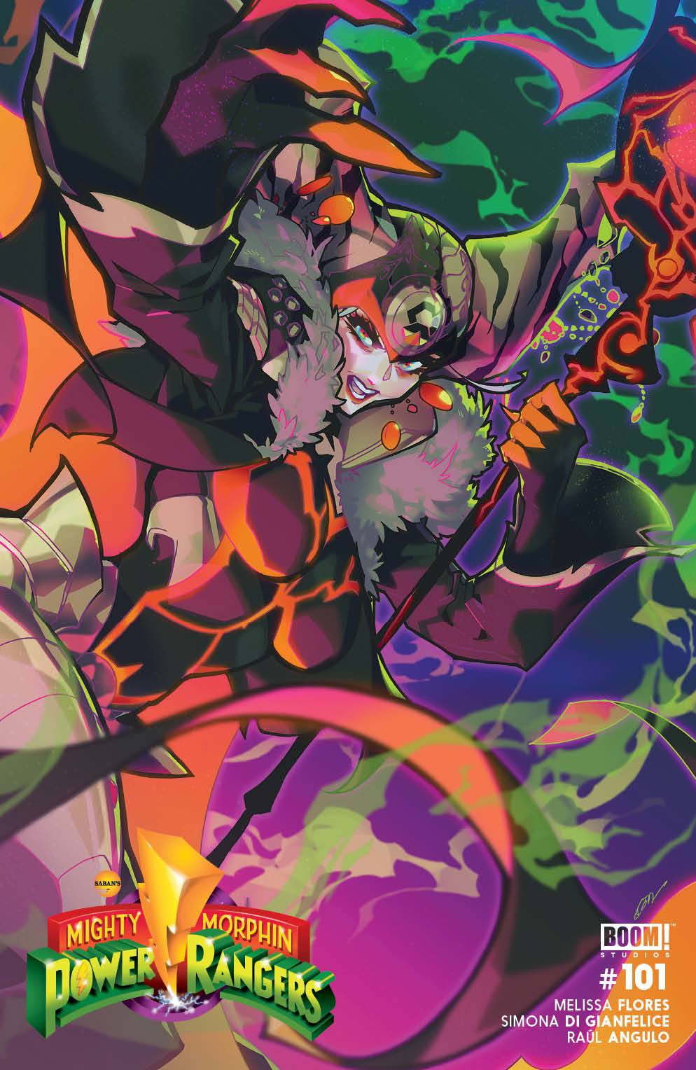 MIGHTY MORPHIN POWER RANGERS #101 ROSE BESCH 1:100 VARIANT 2022 MMPR BOOM! STUDIOS