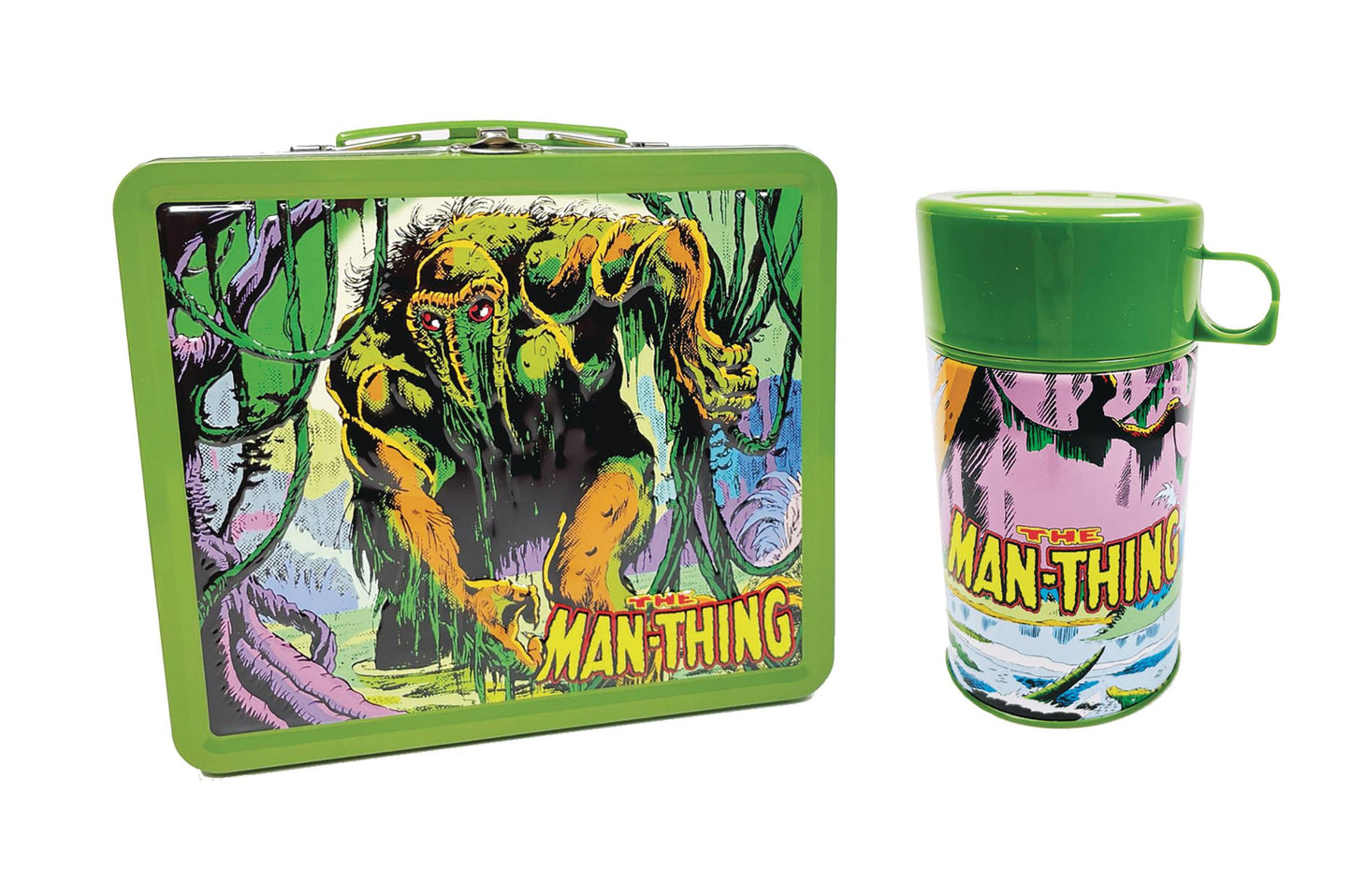 SDCC 2023 TIN TITANS MARVEL MAN-THING PX LUNCHBOX & BEV CONT SURREAL ENTERTAINMENT