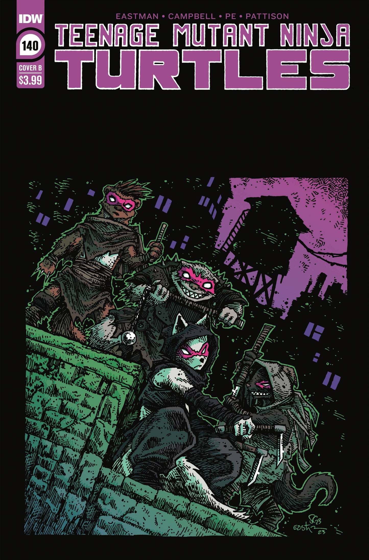 TMNT ONGOING #140 CVR B EASTMAN 2023 TMNT IDW PUBLISHING