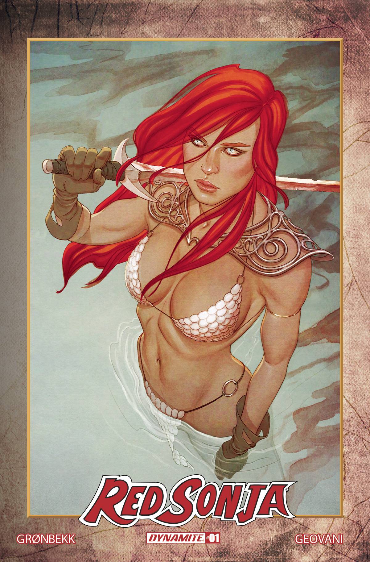 RED SONJA 2023 #1 FRISON MODERN ICON 1:10 VARIANT 2023 Red Sonja DYNAMITE