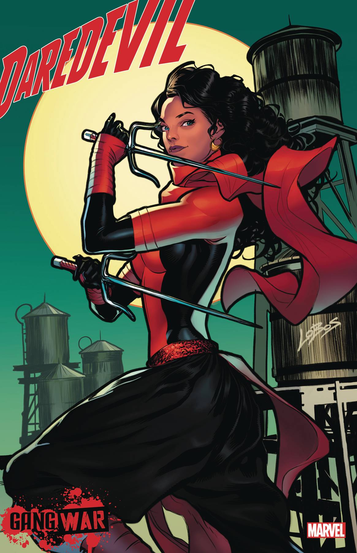 DAREDEVIL GANG WAR #1 VILLALOBOS 1:25 VARIANT 2023 Daredevil MARVEL PRH