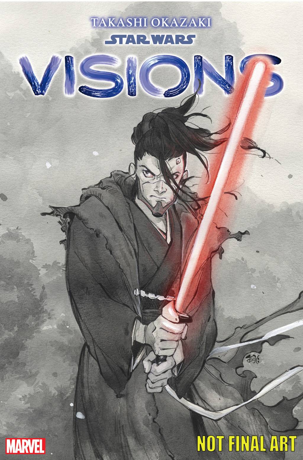 STAR WARS VISIONS TAKASHI OKAZAKI #1 PEACH MOMOKO VARIANT 2024 Star Wars MARVEL PRH