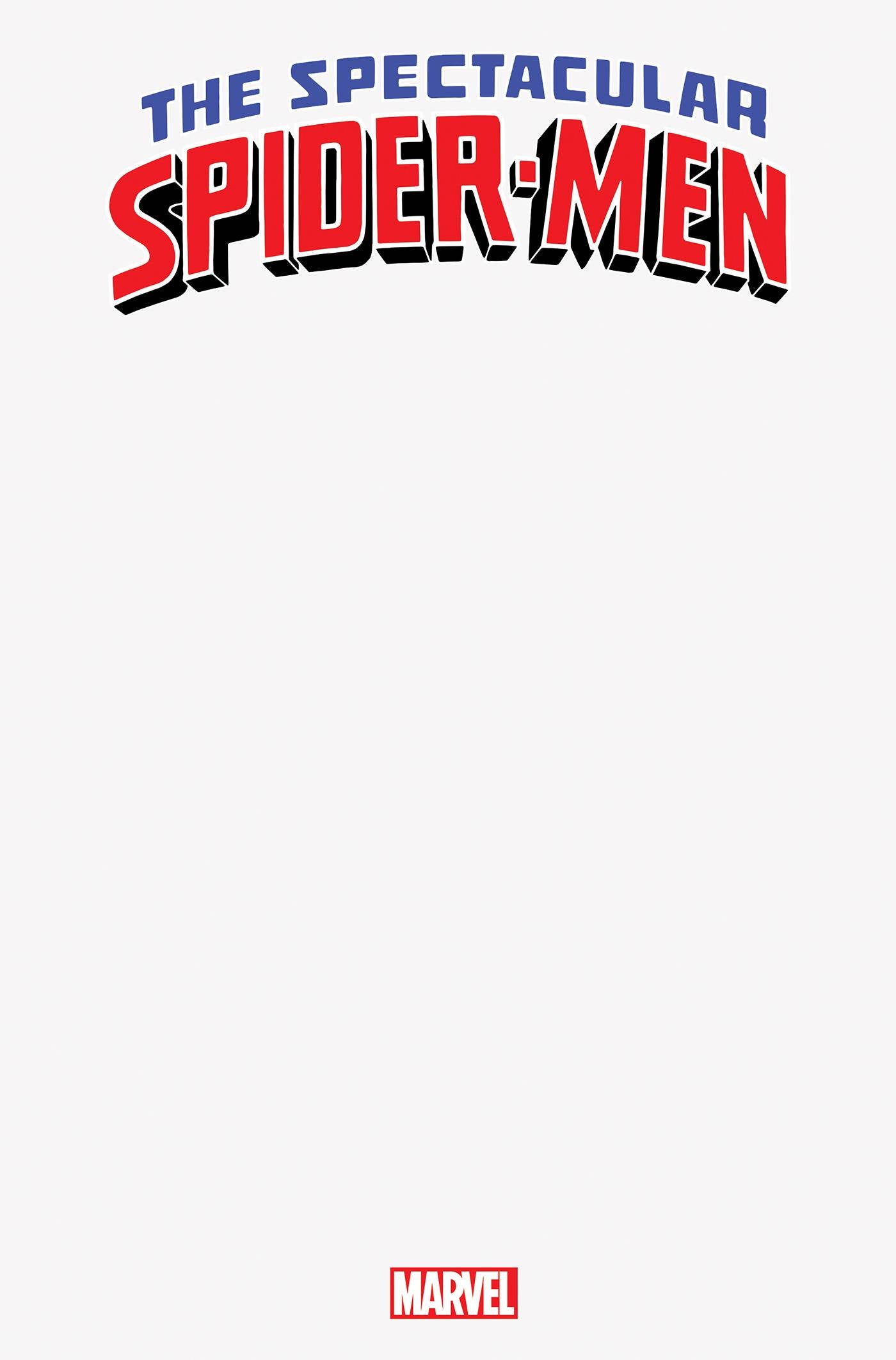 SPECTACULAR SPIDER-MEN #1 BLANK COVER VARIANT 2024 Spider-Men MARVEL PRH