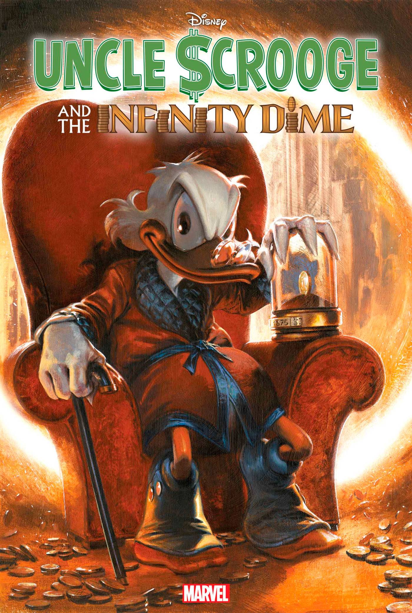 UNCLE SCROOGE INFINITY DIME #1 DELLOTTO 1:10 VARIANT 2024 Disney MARVEL PRH