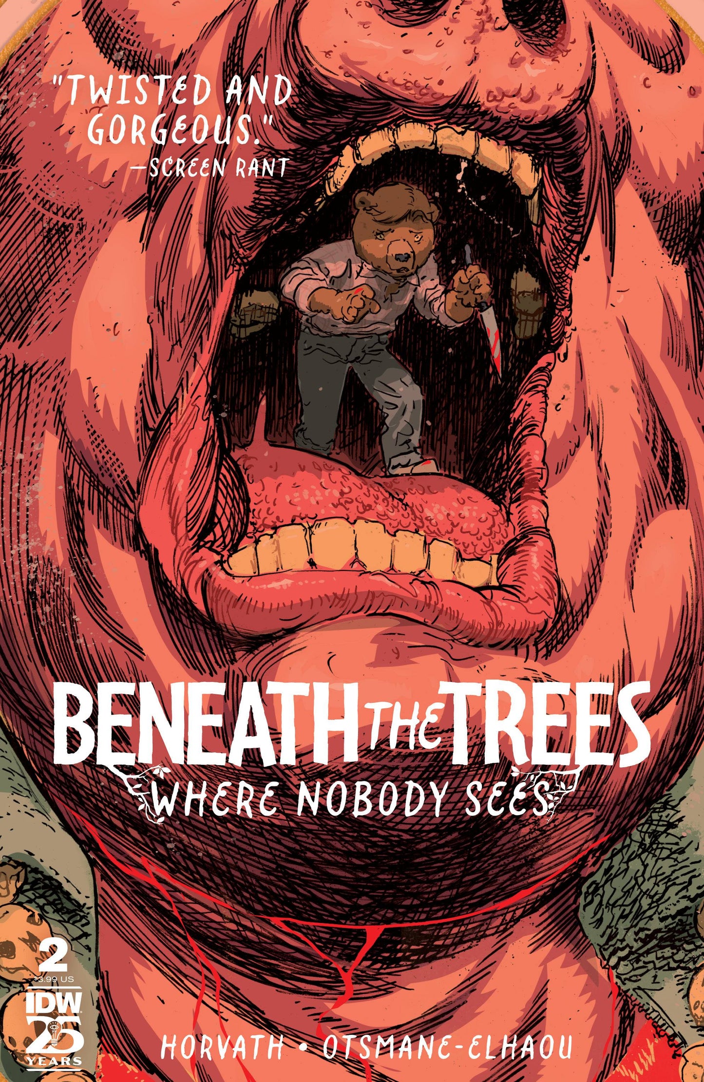 BENEATH TREES WHERE NOBODY SEES #2 3RD PRINT VARIANT 2024 IDW-PRH