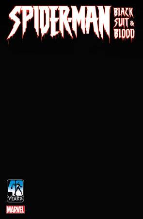 SPIDER-MAN BLACK SUIT AND BLOOD #1 (OF 4) BLACK BLANK VARIANT 2024 Spider-Man MARVEL COMICS