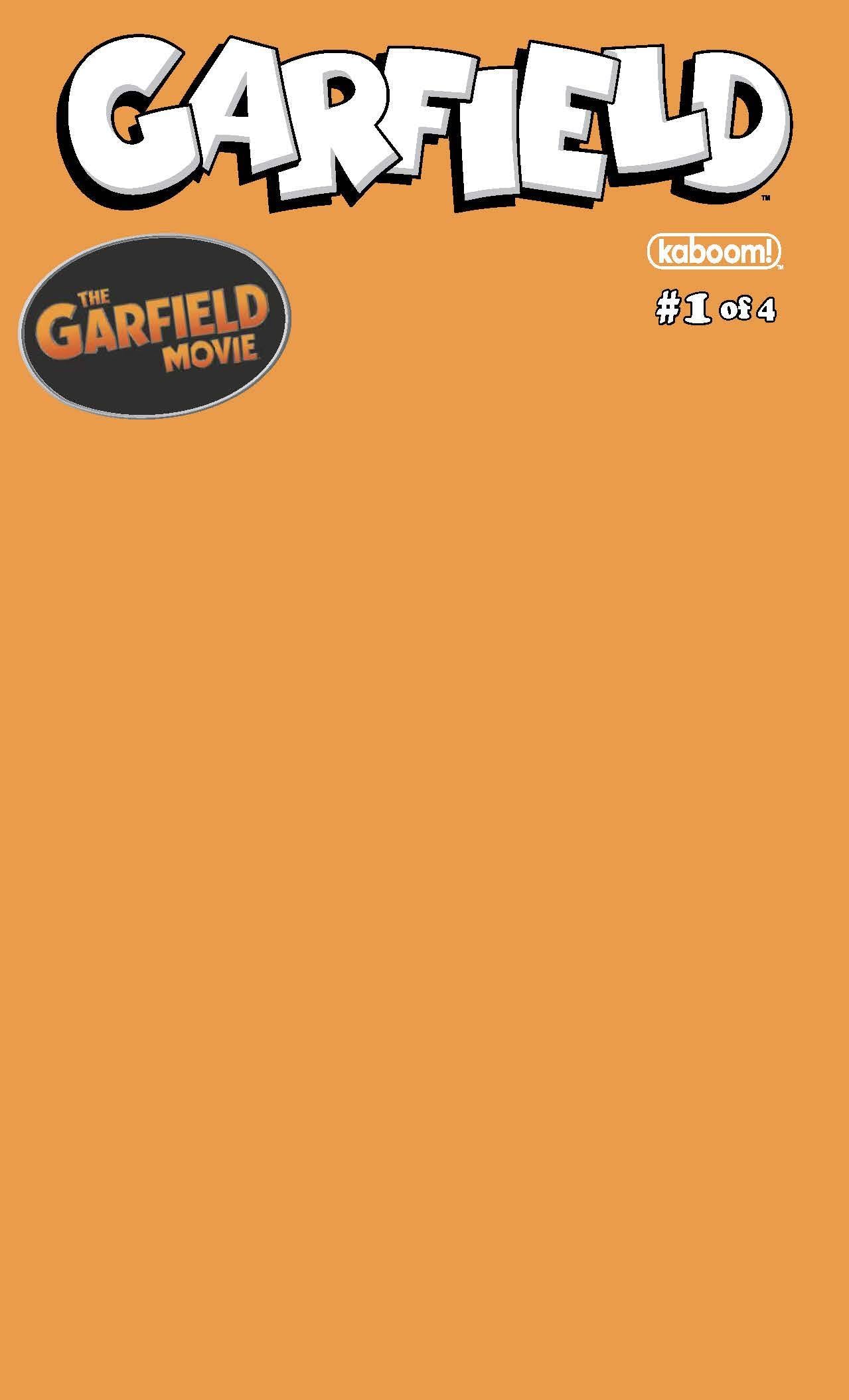 GARFIELD #1 (OF 4) CVR D BLANK SKETCH ORANGE VARIANT 2024 Garfield BOOM! STUDIOS