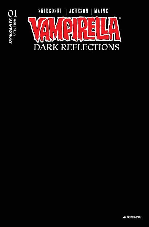 VAMPIRELLA DARK REFLECTIONS #1 BLACK BLANK VARIANT 2024 Vampirella DYNAMITE
