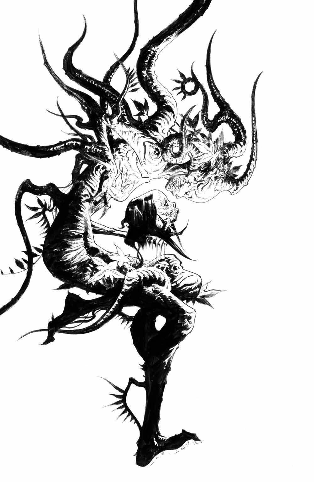 CREEPING BELOW #1 (OF 5) JAE LEE UNLOCKABLE B&W VARIANT 2024 BOOM! STUDIOS