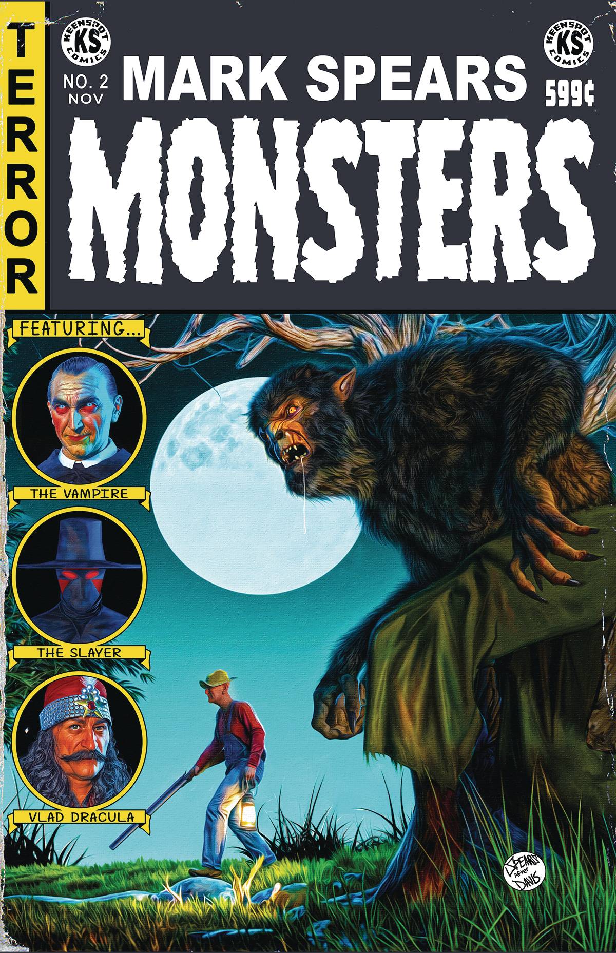 MARK SPEARS MONSTERS #2 CVR D EC COMICS HOMAGE 2024 Universal Monsters KEENSPOT ENTERTAINMENT