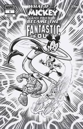 WHAT IF MICKEY & FRIENDS BECAME FANTASTIC FOUR #1 1:100 VARIANT What If MARVEL PRH