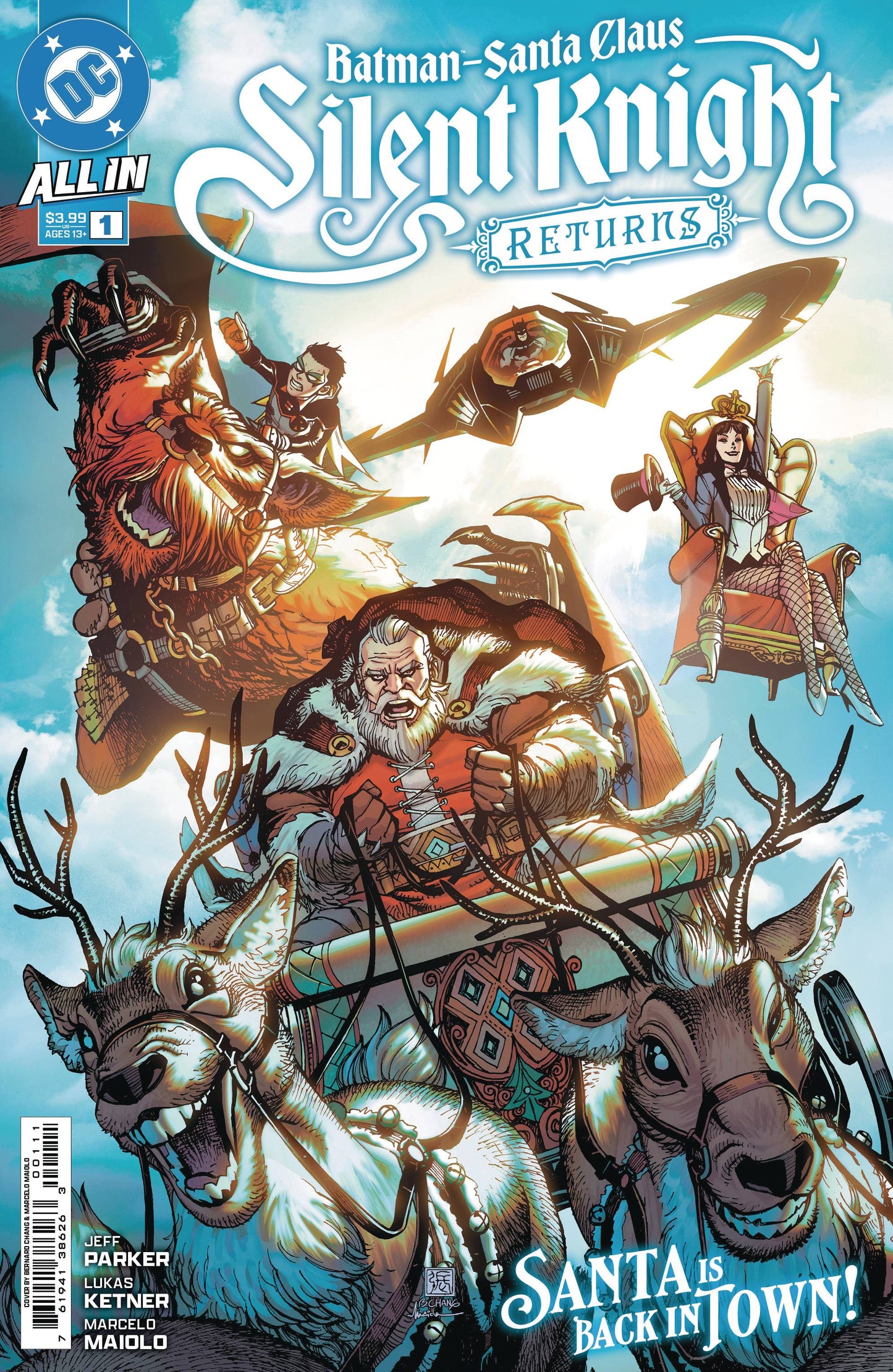 BATMAN SANTA CLAUS SILENT KNIGHT RETURNS #1 (OF 5) CVR A BERNARD CHANG 2024 Batman DC COMICS