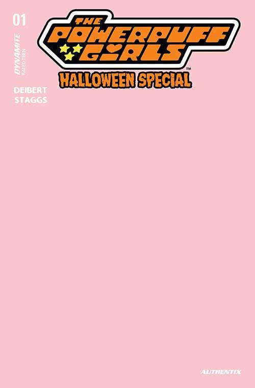 POWERPUFF GIRLS HALLOWEEN SP ONE SHOT PINK FOC BLANK AUTHENTIX VARIANT 2024 Powerpuff Girls DYNAMITE