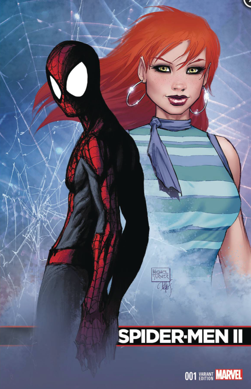 SPIDER-MEN II #1 COVER B MICHAEL TURNER EXCLUSIVE VARIANT (1ST EVIL MILES) 2017 Spider-Man MARVEL COMICS