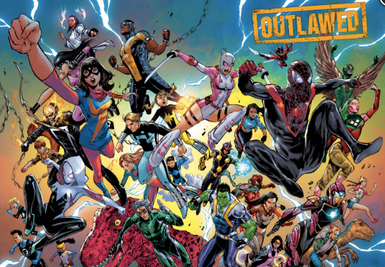 OUTLAWED #1 DANIEL WRAPAROUND VARIANT 2020 comic book MARVEL COMICS