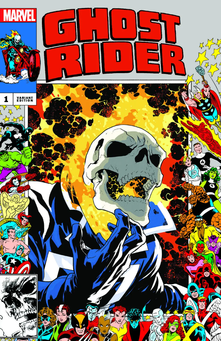 GHOST RIDER #1 MIKE MCKONE FRAME EXCLUSIVE VARIANT 2023 Ghost Rider MARVEL COMICS