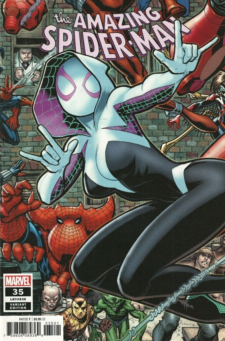 AMAZING SPIDER-MAN #35 ART ADAMS 8 PART CONNECTING VARIANT 2099 2019 Amazing Spider-Man MARVEL COMICS