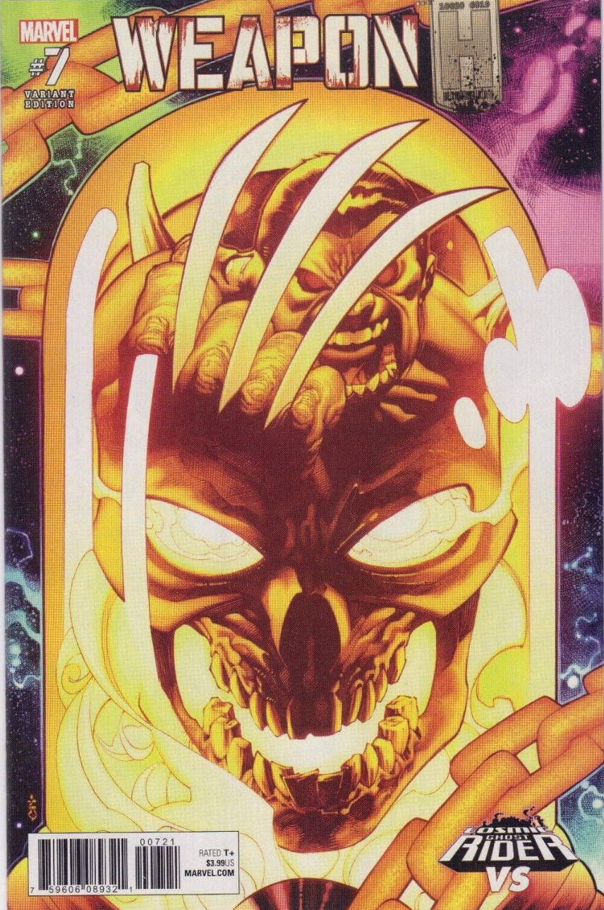 WEAPON H #7 STEVENS COSMIC GHOST RIDER VARIANT 2018 Weapon H MARVEL COMICS