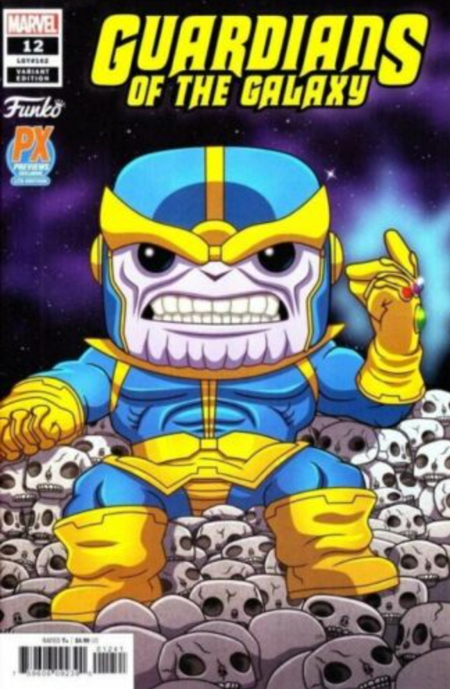GUARDIANS OF THE GALAXY #12 FUNKO POP PX THANOS VARIANT Guardians of the Galaxy MARVEL COMICS