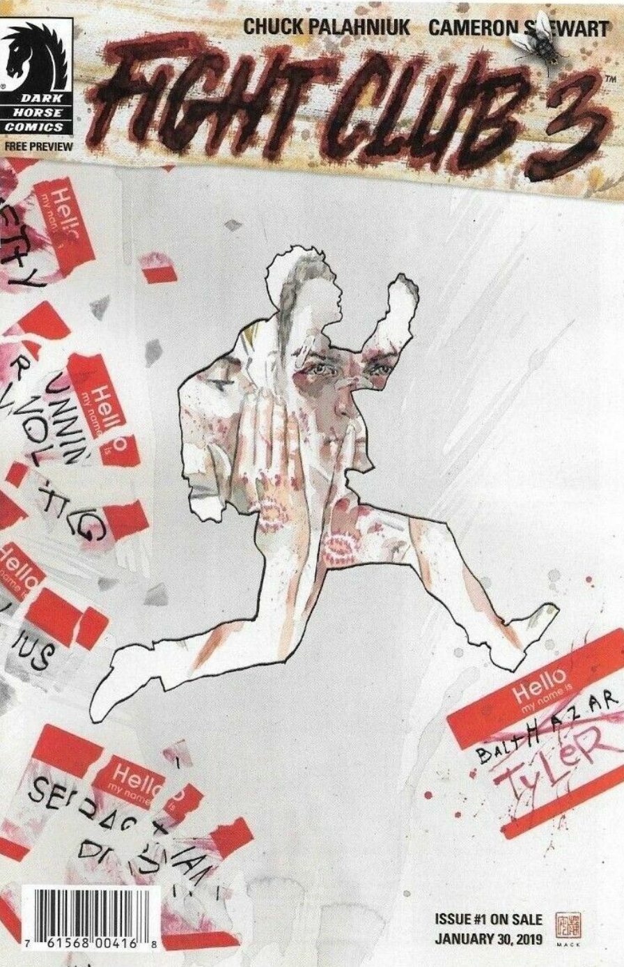 FIGHT CLUB 3 ASHCAN MACK 2019 Fight Club DARK HORSE COMICS