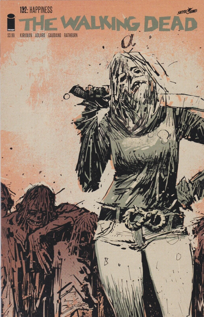 WALKING DEAD #132 15TH ANNIVERSARY WOOD LOGO VARIANT 2018 Walking Dead IMAGE COMICS