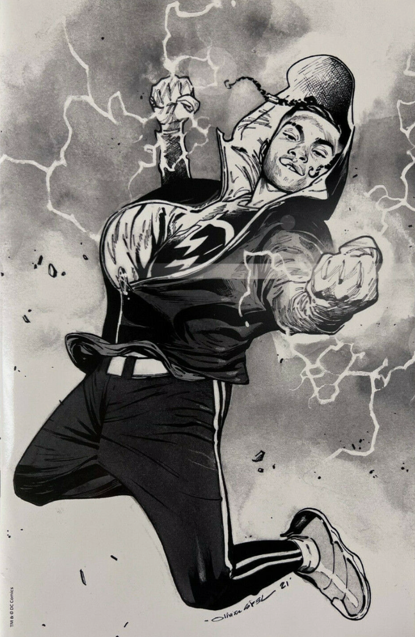 STATIC SEASON ONE #1 B&W SKETCH VIRGIN VARIANT 2021 Static Shock DC COMICS