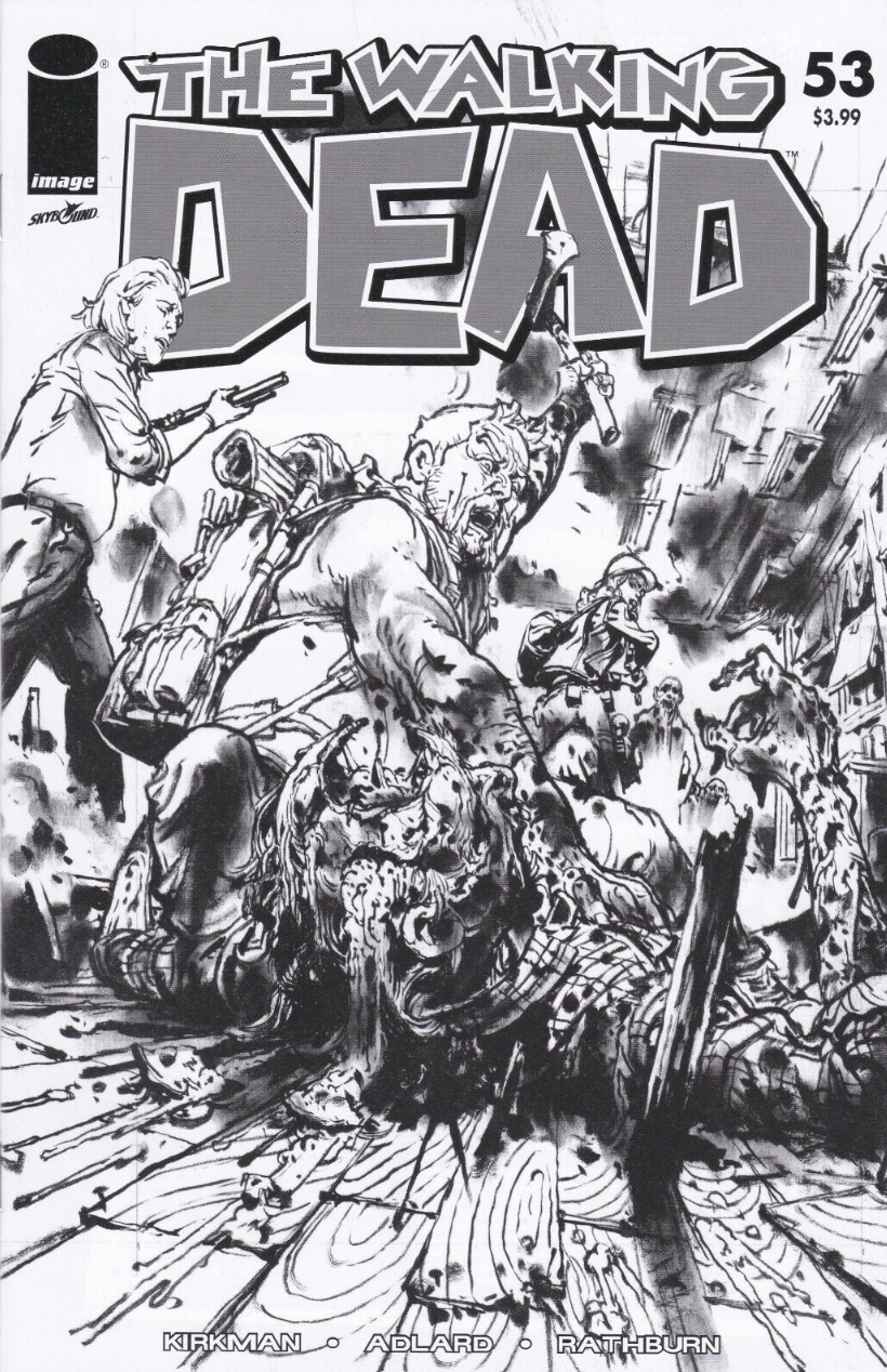 WALKING DEAD #58 KIM JUNG JI B&W 15TH ANNIVERSARY VARIANT 2018 Walking Dead IMAGE COMICS