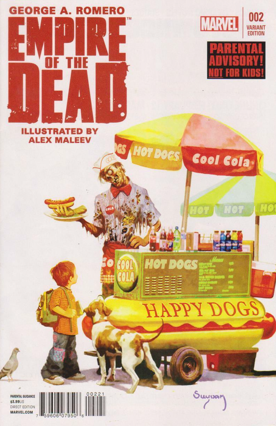 GEORGE A. ROMERO EMPIRE OF THE DEAD #2 SUYDAM 1:75 VARIANT Empire of the Dead MARVEL COMICS