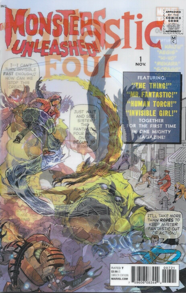 MONSTERS UNLEASHED #7 LENTICULAR HOMAGE VARIANT 2017 Monsters Unleashed MARVEL COMICS