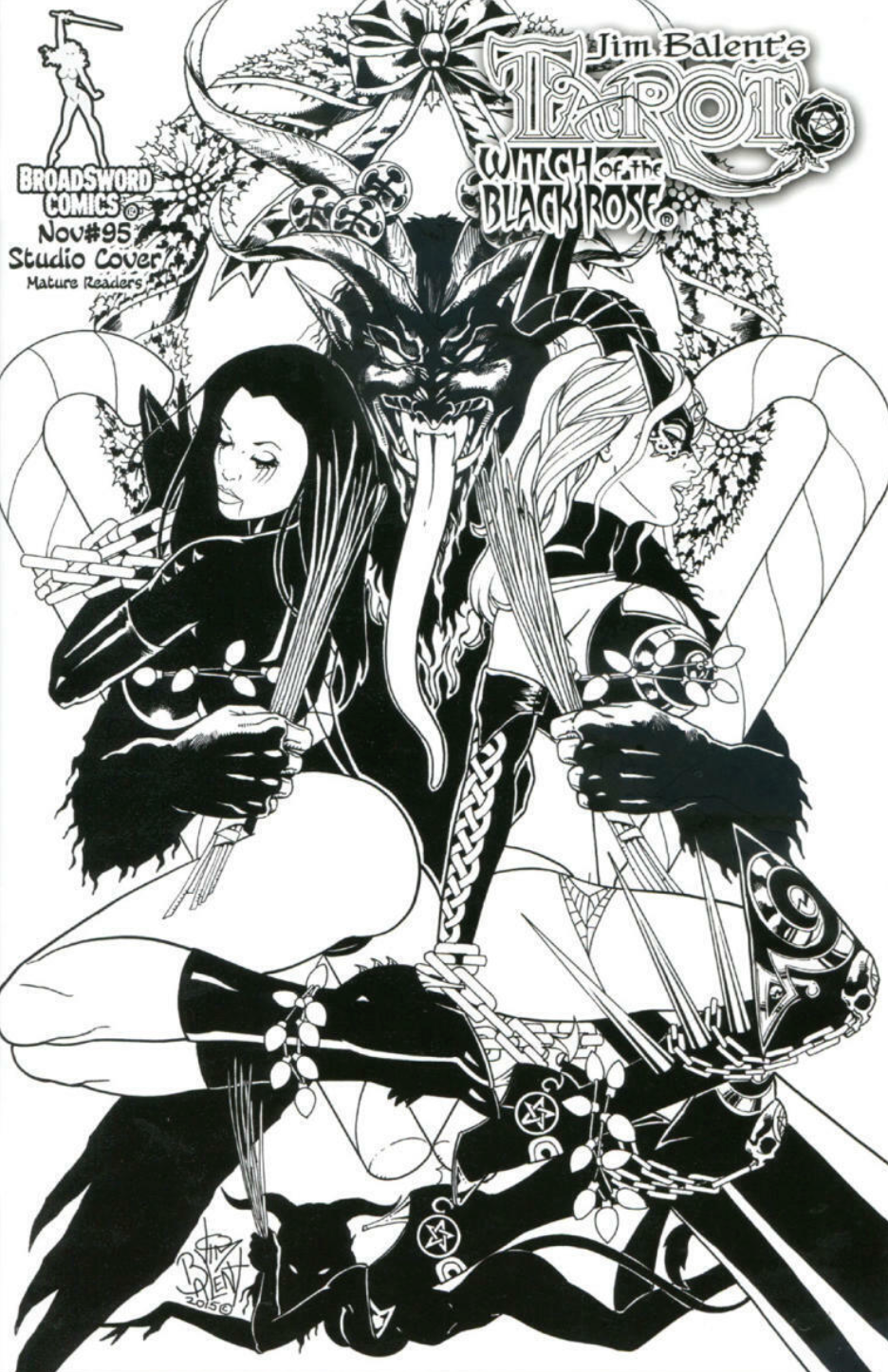 TAROT WITCH OF THE BLACK ROSE #95 STUDIO DLX (MR) 2016 Tarot BROADSWORD COMICS