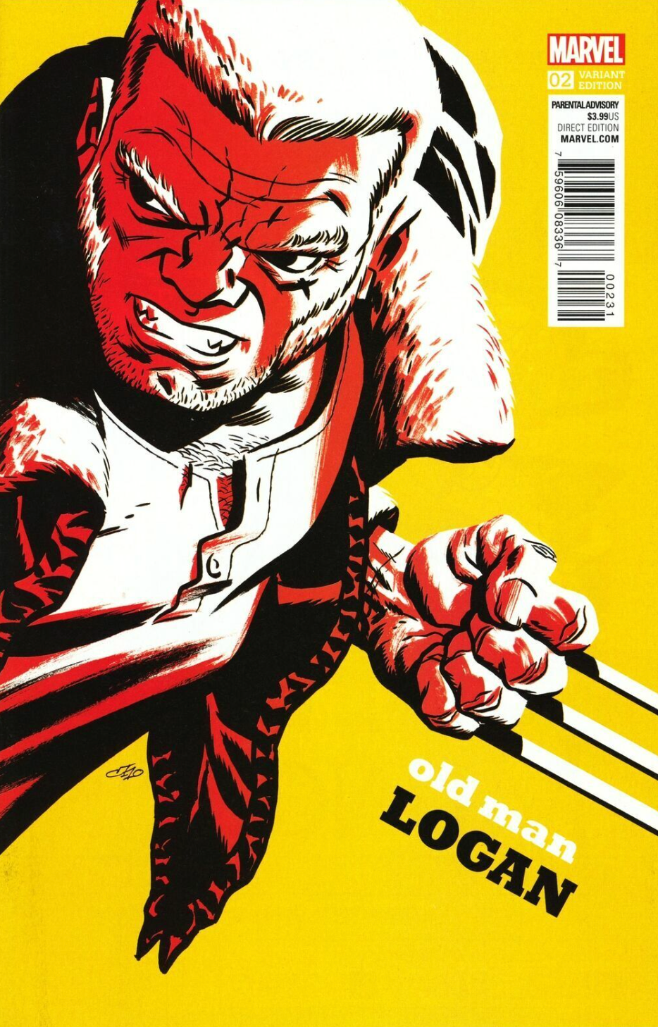 OLD MAN LOGAN #2 MIKE CHO 1:20 VARIANT 2015 Wolverine MARVEL COMICS