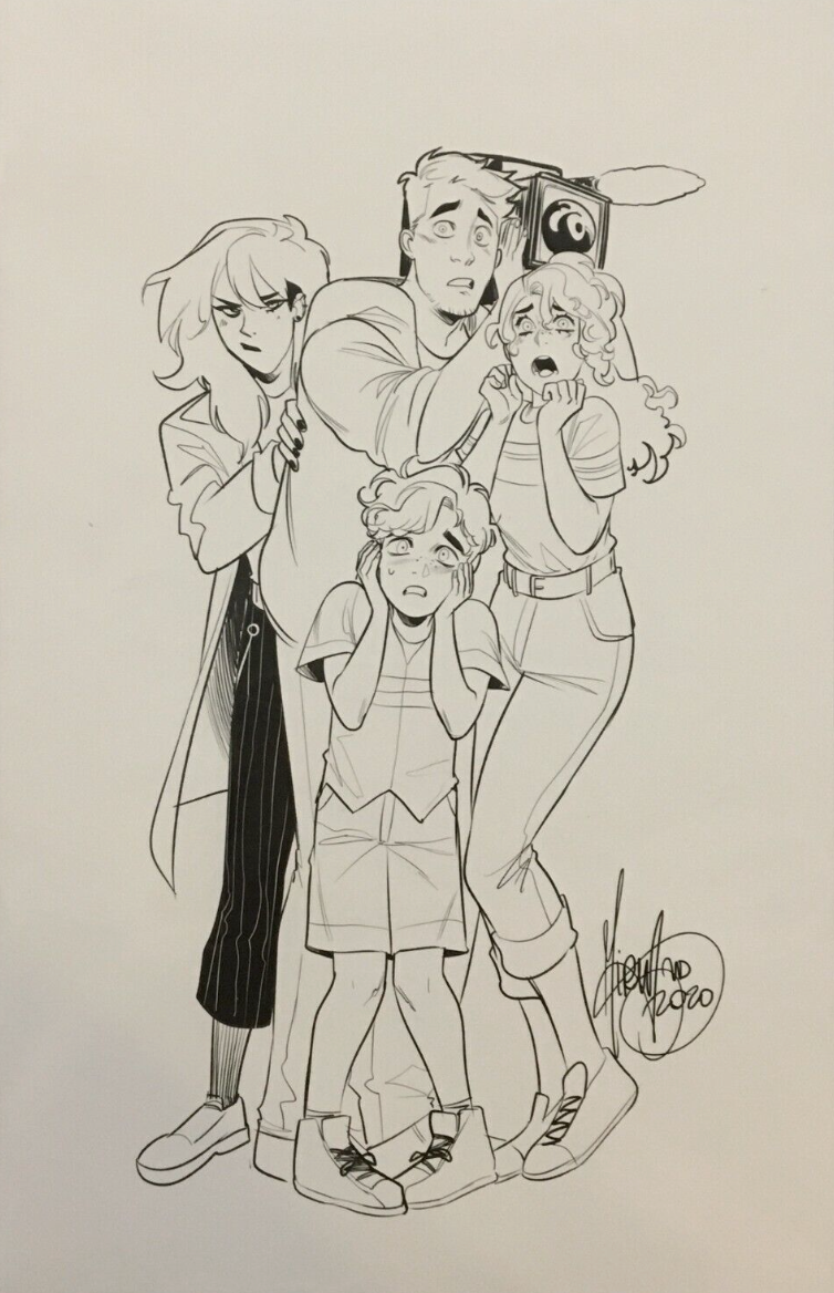 SPECTER INSPECTORS #1 (OF 5) MIRKA ANDOLFO UNLOCKABLE THANK YOU B&W VIRGIN VARIANT 2021 comic book BOOM ENTERTAINMENT