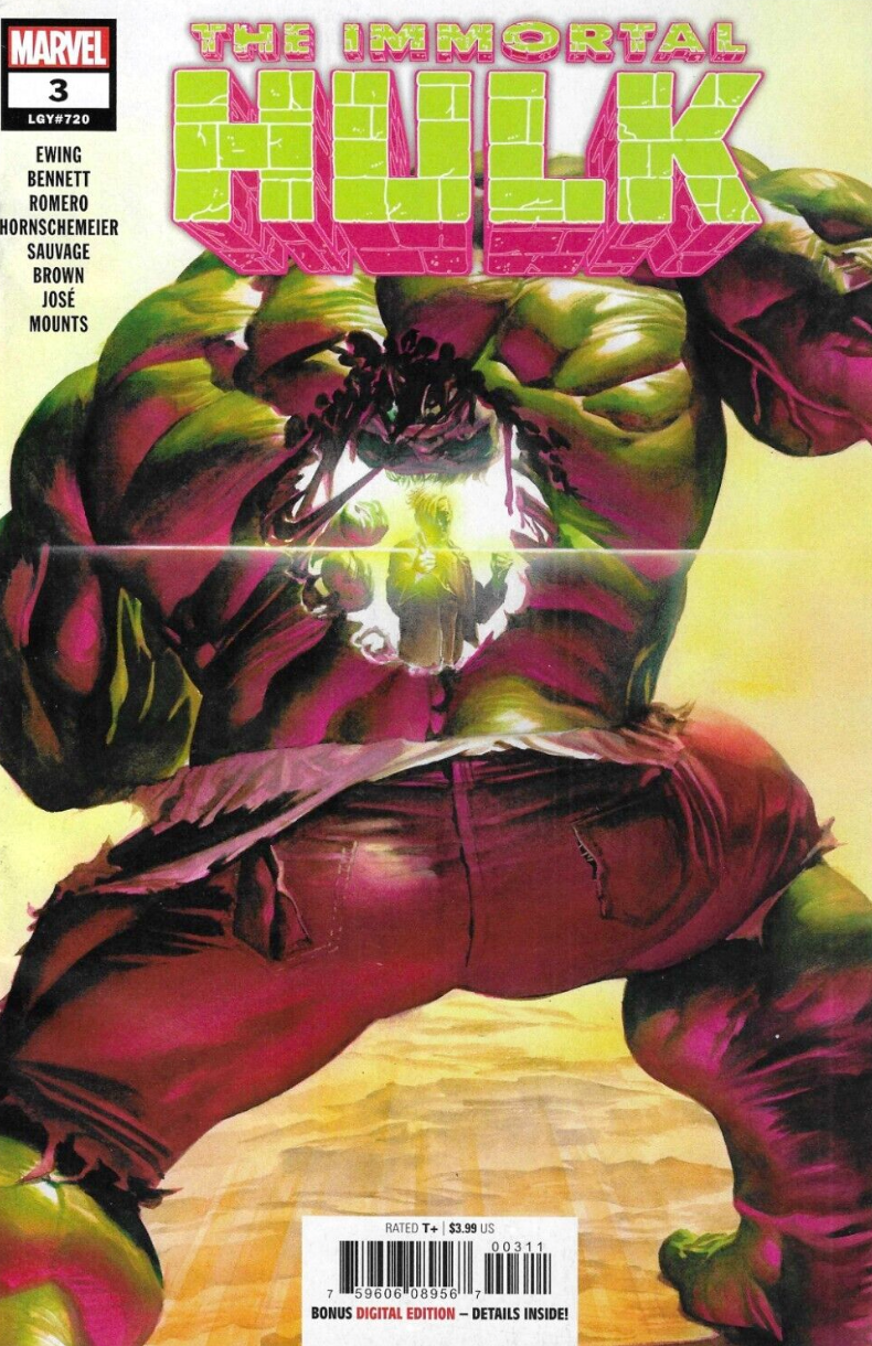 IMMORTAL HULK #3 1ST PRINT 2018 Hulk MARVEL COMICS