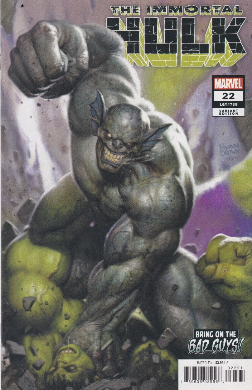 IMMORTAL HULK #22 BROWN BOBG VARIANT 2019 Immortal Hulk MARVEL COMICS