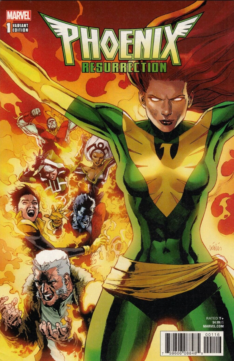 PHOENIX RESURRECTION #1 LEINIL YU 1:100 GREEN COSTUME VARIANT 2017 X-Men MARVEL COMICS