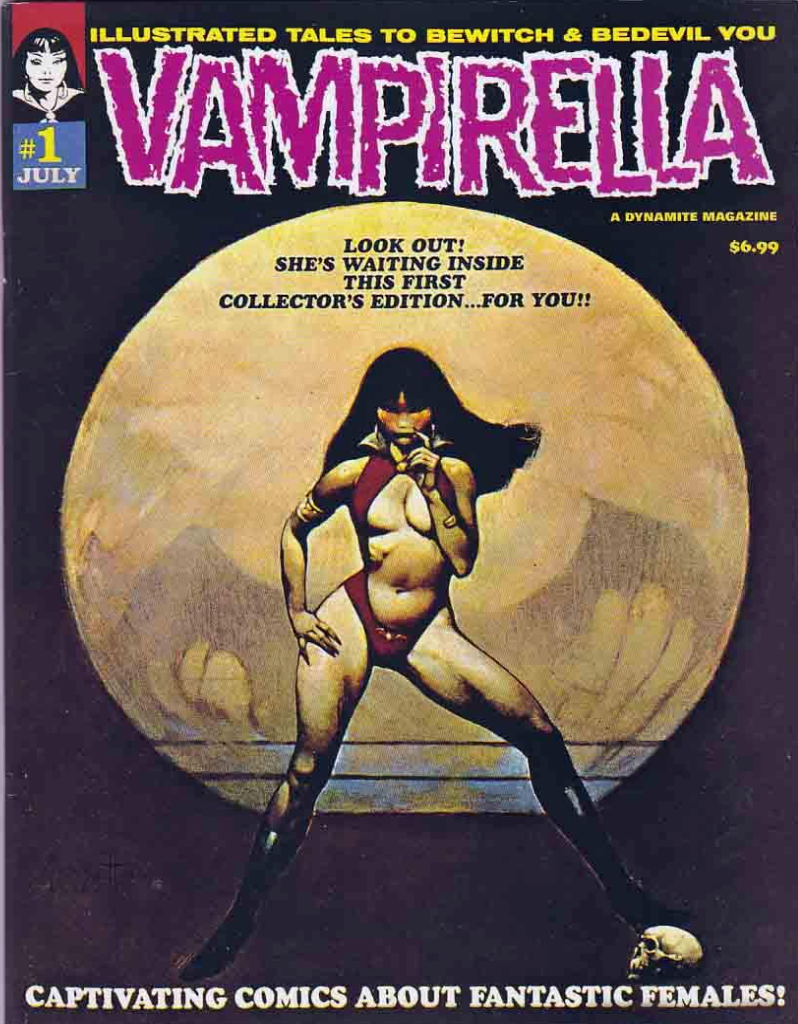 VAMPIRELLA MAGAZINE #1 FACSIMILE ED FRAZETTTA 2019 Vampirella DYNAMITE