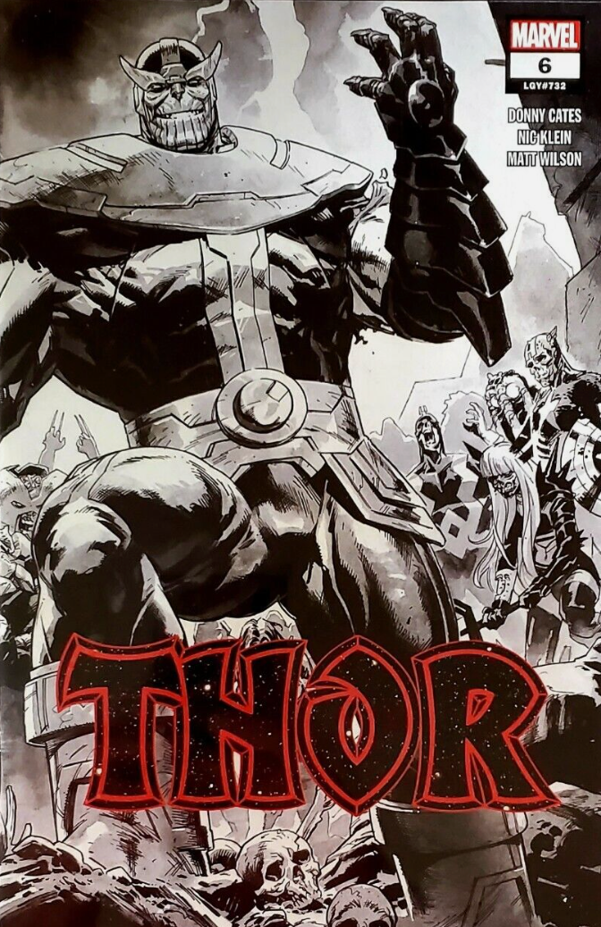 THOR #6 2ND PRINT KLEIN 1:50 SKETCH VARIANT 2020 Thor MARVEL COMICS