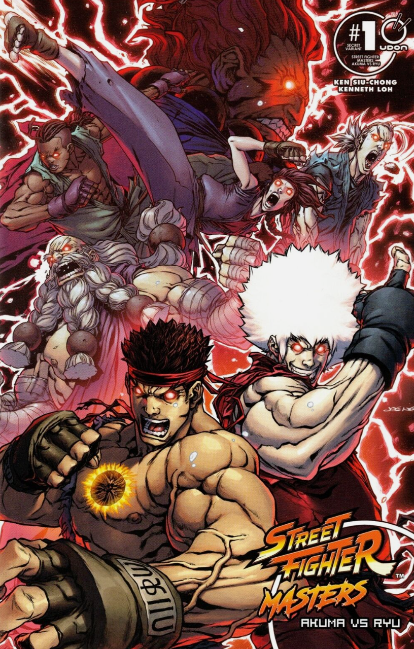 STREET FIGHTER MASTERS AKUMA VS RYU #1 SECRET RETAILER APPRECIATION VARIANT 2024 Street Fighter UDON ENTERTAINMENT INC