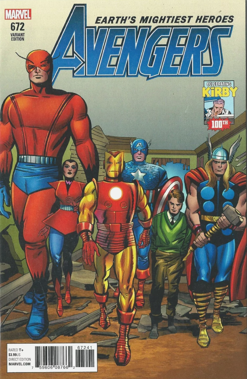 AVENGERS #672 KIRBY 100 1:10 VARIANT 2017 Avengers MARVEL COMICS