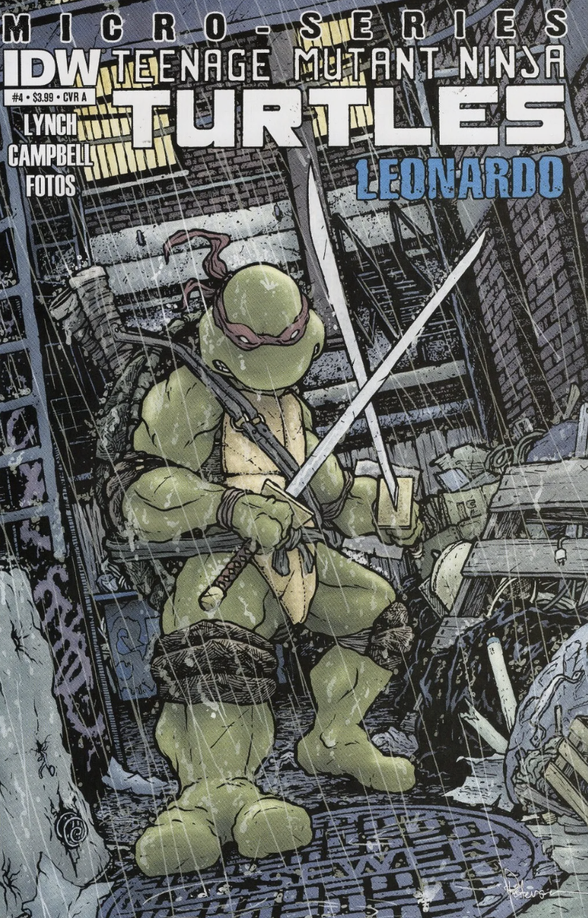 TMNT MICRO SERIES #4 LEONARDO 2012 TMNT IDW