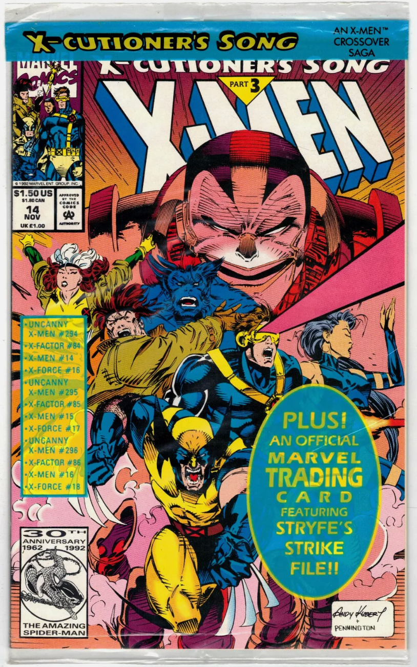 X-MEN #14 POLYBAGGED 1992 X-Men MARVEL COMICS