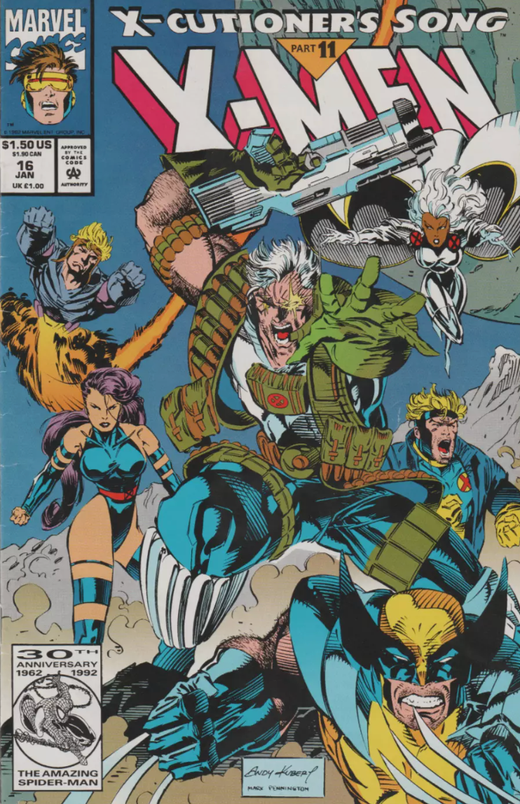 X-MEN #16 1992 X-Men MARVEL COMICS