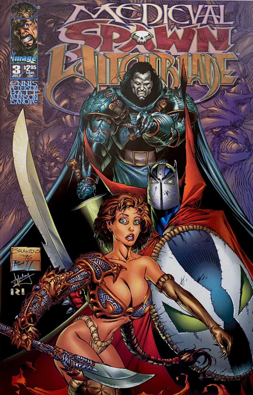 MEDIEVAL SPAWN WITCHBLADE #3 1996 Witchblade IMAGE COMICS